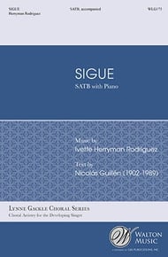 Sigue SATB choral sheet music cover Thumbnail